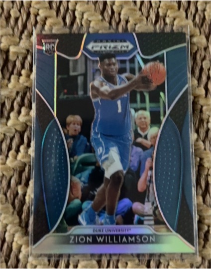 2019-20 Panini Prizm Draft Picks #64 Zion Williamson — front