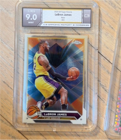 2023-24 Topps Chrome #23 LeBron James — front