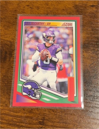 2025 Panini Score #291 J.J. McCarthy — front