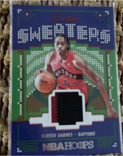 2021-22 Panini NBA Hoops Rookie Sweaters #RSW-SB Scottie Barnes — front
