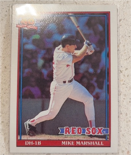 1991 Topps #356 Mike Marshall — front