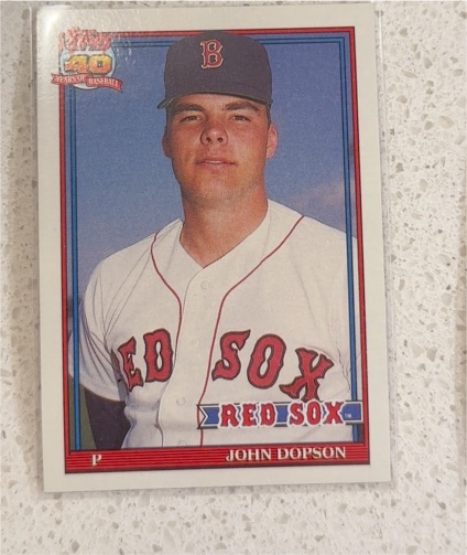 1991 Topps #94 John Dopson — front