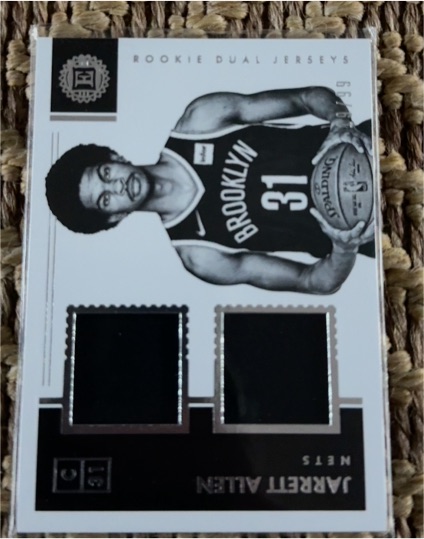 2017-18 Panini Encased Rookie Dual Jerseys #31 Jarrett Allen — front