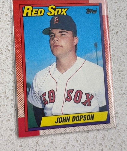 1990 Topps #733 John Dopson — front