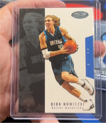 2003-04 Fleer Hoops Hot Prospects #49 Dirk Nowitzki — front