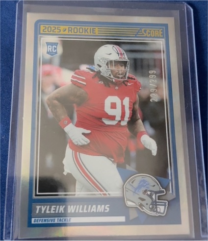 2025 Panini Score #85 Tyleik Williams — front