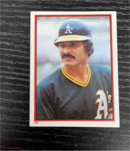 1983 Topps Stickers #108 Tony Armas — front