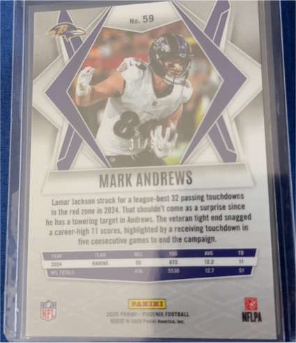 2025 Panini Phoenix #59 Mark Andrews — front