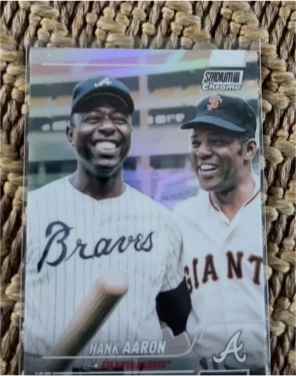 2022 Topps Stadium Club Chrome #218 Hank Aaron — front