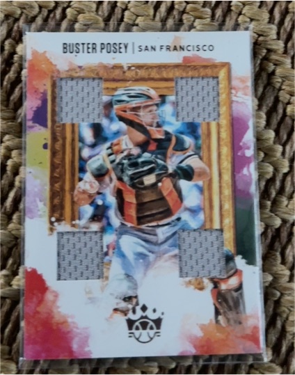 2020 Panini Diamond Kings DK Quad Materials #DKQ-17 Buster Posey — front