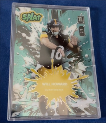 2025 Wild Card Splat #2/7 Will Howard — front