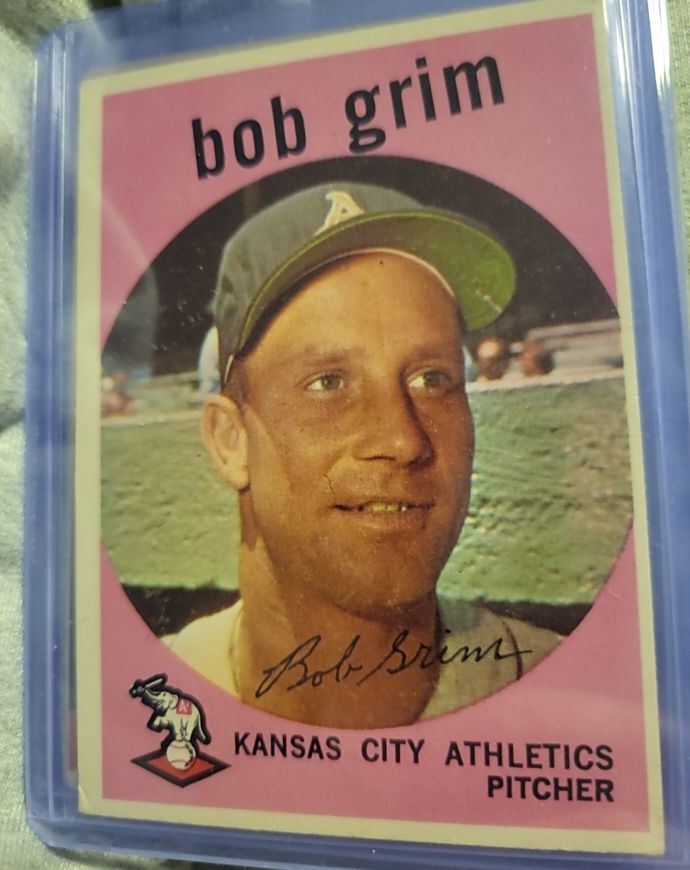 1959 Topps #423 Bob Grim — front