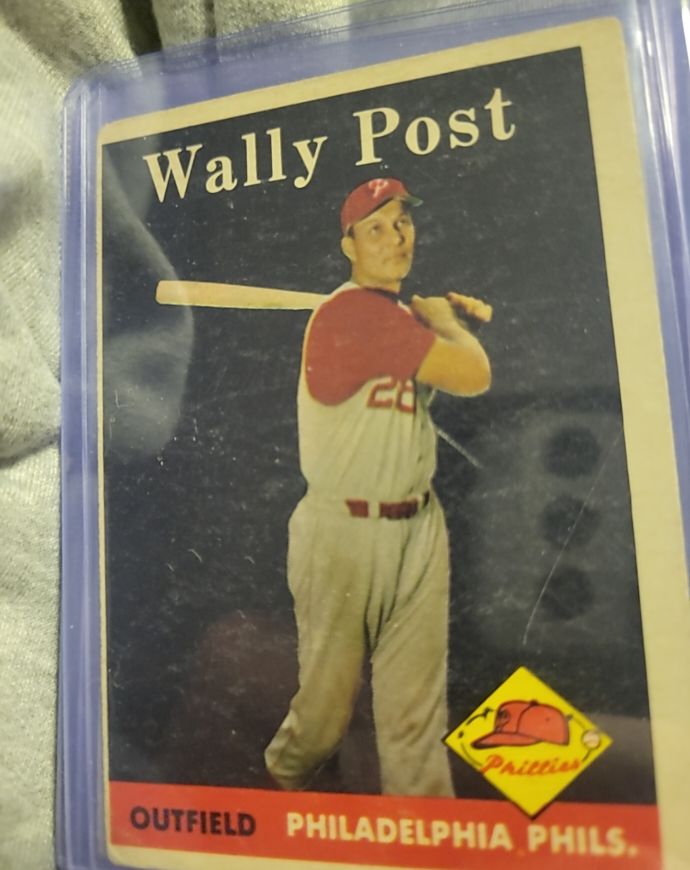 1958 Topps #387 Wally Post — front