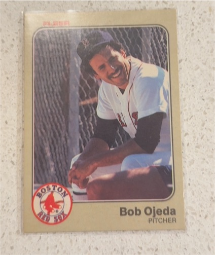 1983 Fleer #190 Bob Ojeda — front