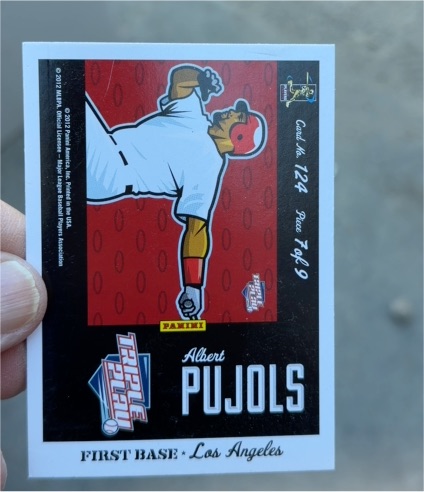 2012 Panini Triple Play #124 Albert Pujols — front