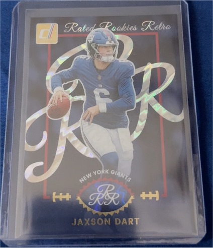 2025 Panini Donruss Rated Rookies Retro #1 Jaxson Dart — front