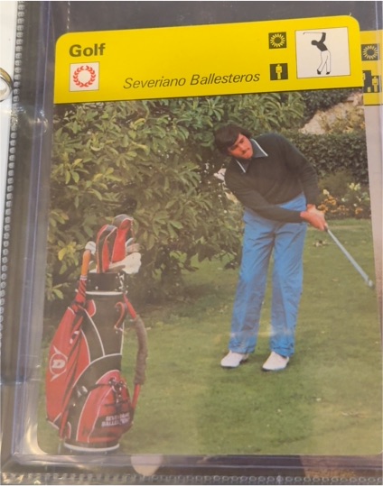 1978 Sportscaster Golf Card #51-15 Severiano Ballesteros — front