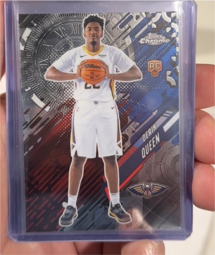 2025-26 Topps Chrome #GT-25 Derik Queen Go Time Rookie — front