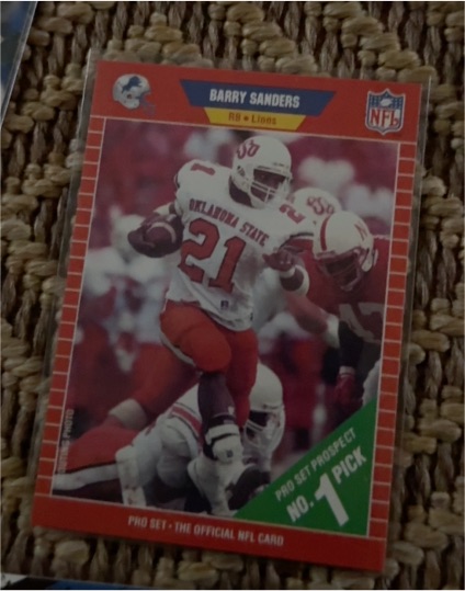 1989 Pro Set #494 Barry Sanders — front