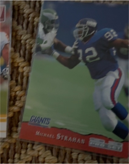 1990 Pro Set #92 Michael Strahan — front