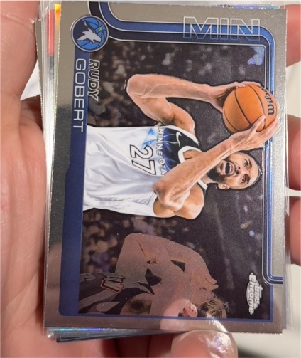 2025-26 Topps Chrome #165 Rudy Gobert — front