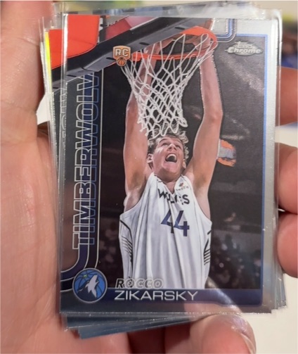2025-26 Topps Chrome #296 Rocco Zikarsky — front