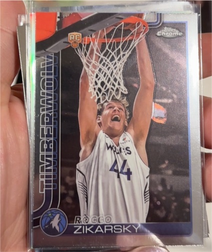 2025-26 Topps Chrome #296 Rocco Zikarsky — front