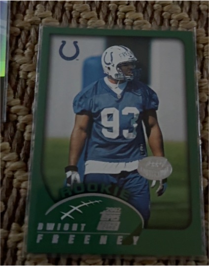 2002 Topps #316 Dwight Freeney — front