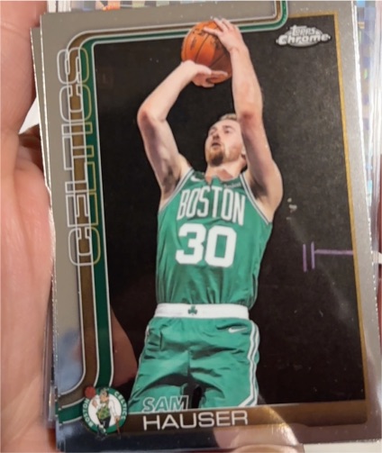 2025-26 Topps Chrome #14 Sam Hauser — front