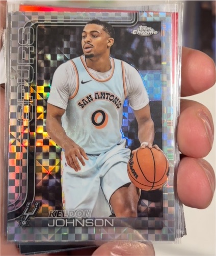 2025-26 Topps Chrome #220 Keldon Johnson — front