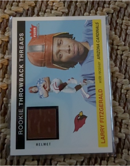 2004 Fleer Tradition Rookie Throwback Threads Larry Fitzgerald — front