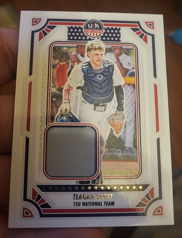 2024 Panini Stars & Stripes Teagan Scott 15U National Team Patch — front