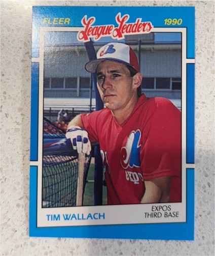 1990 Fleer League Leaders #41 Tim Wallach — front