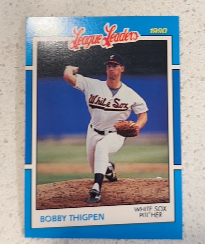 1990 Fleer League Leaders #39 Bobby Thigpen — front