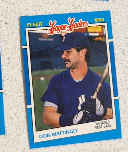 1990 Fleer League Leaders #23 Don Mattingly — front