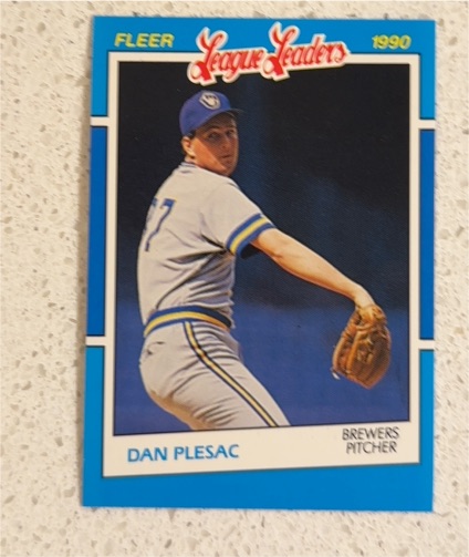 1990 Fleer League Leaders #29 Dan Plesac — front