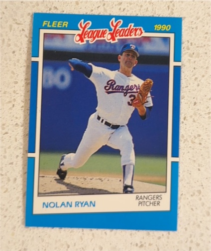 1990 Fleer League Leaders #31 Nolan Ryan — front