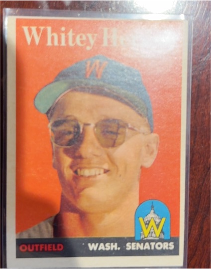 1958 Topps #438 Whitey Herzog — front