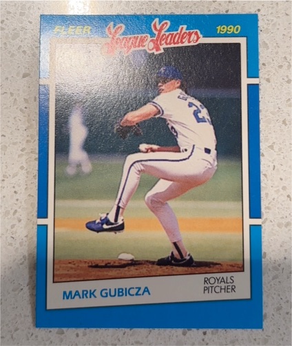 1990 Fleer League Leaders #15 Mark Gubicza — front