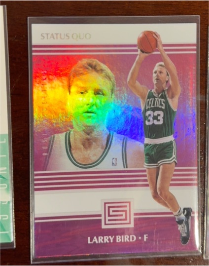 2017-18 Panini Status Quo #9 Larry Bird — front