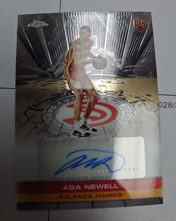 2025-26 Topps Chrome #TAUR2-AN Asa Newell Autograph Issue Rookies — front