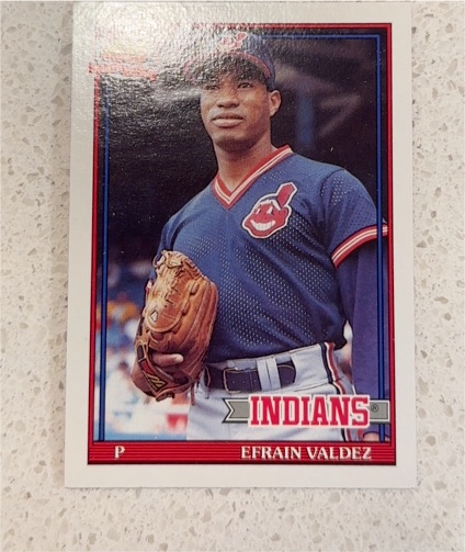 1991 Topps #692 Efrain Valdez — front