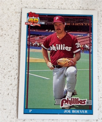 1991 Topps #159 Joe Boever — front
