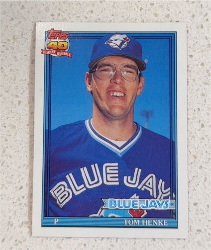 1991 Topps #110 Tom Henke — front