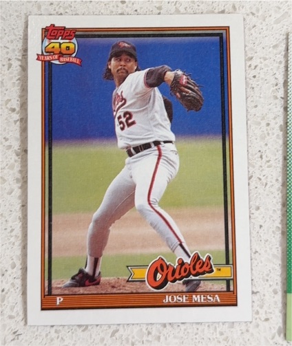 1991 Topps #512 Jose Mesa — front