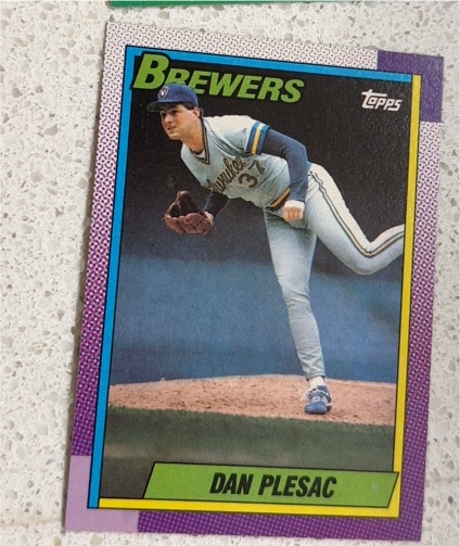 1990 Topps #490 Dan Plesac — front