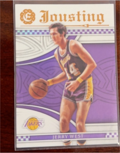 2016-17 Panini Excalibur #24 Jerry West Jousting Insert — front