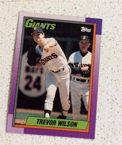 1990 Topps #408 Trevor Wilson — front