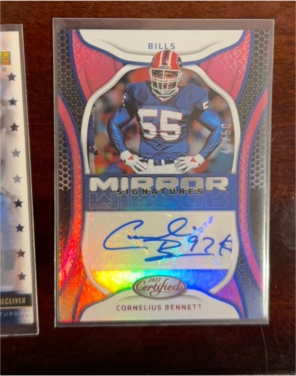 2022 Panini Certified Mirror Signatures #MS-CB Cornelius Bennett — front