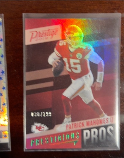 2019 Panini Prestige Prestigious Pros #PP-PM Patrick Mahomes II — front